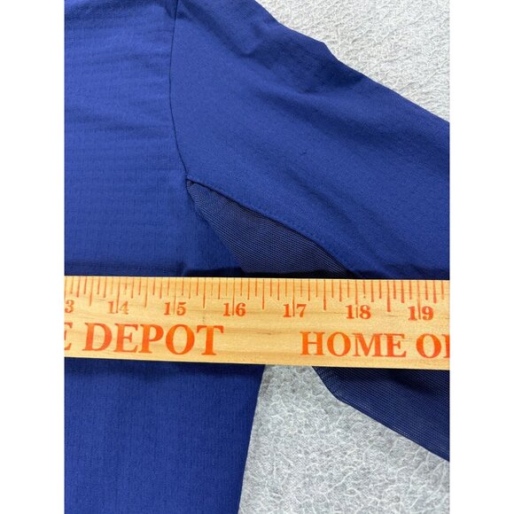 IBKUL Half‎ Zip Light Weight Mock Neck Top (Women's X-Small) Blue - Picture 8 of 12